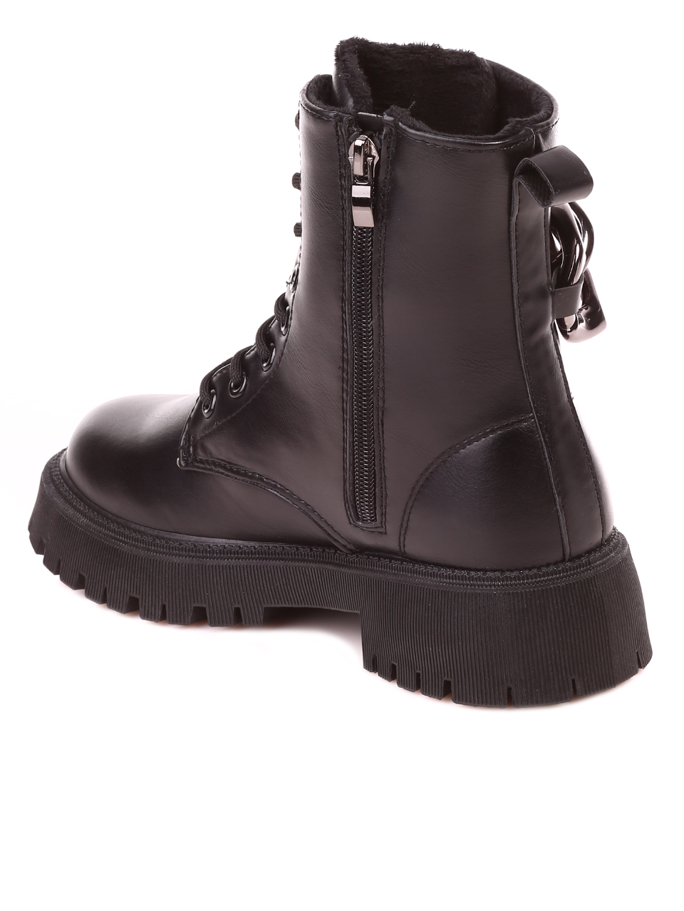 Ежедневни дамски боти в черно  2U-21694 black