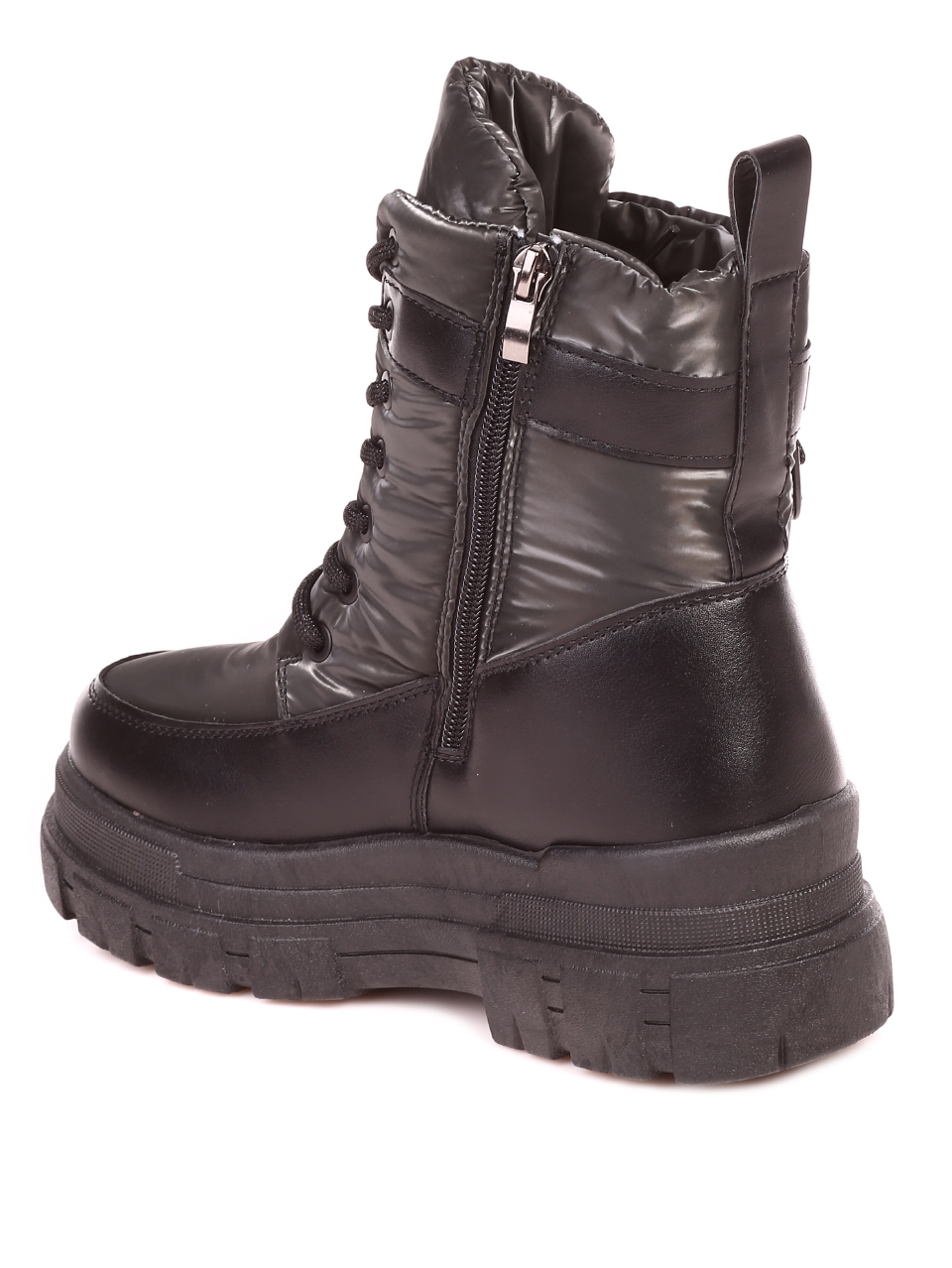 Ежедневни дамски топли апрески в сиво 2U-21698 dk.grey