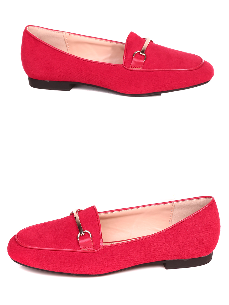 Ежедневни дамски обувки в червено 3M-21822 red