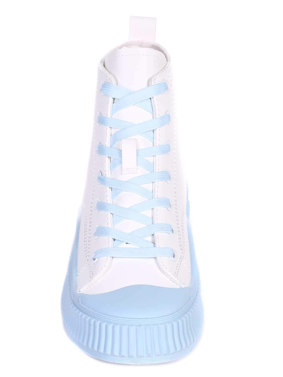 Ежедневни дамски обувки в бяло и синьо 2U-22032 white/blue