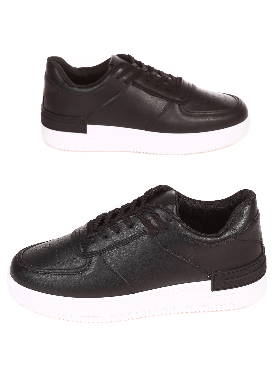 Ежедневни мъжки обувки в черно 7U-22009 black