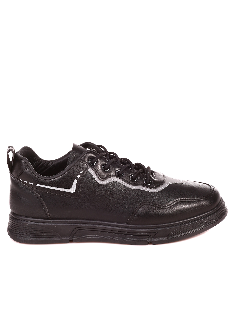 Ежедневни мъжки обувки в черно 7U-22012 black