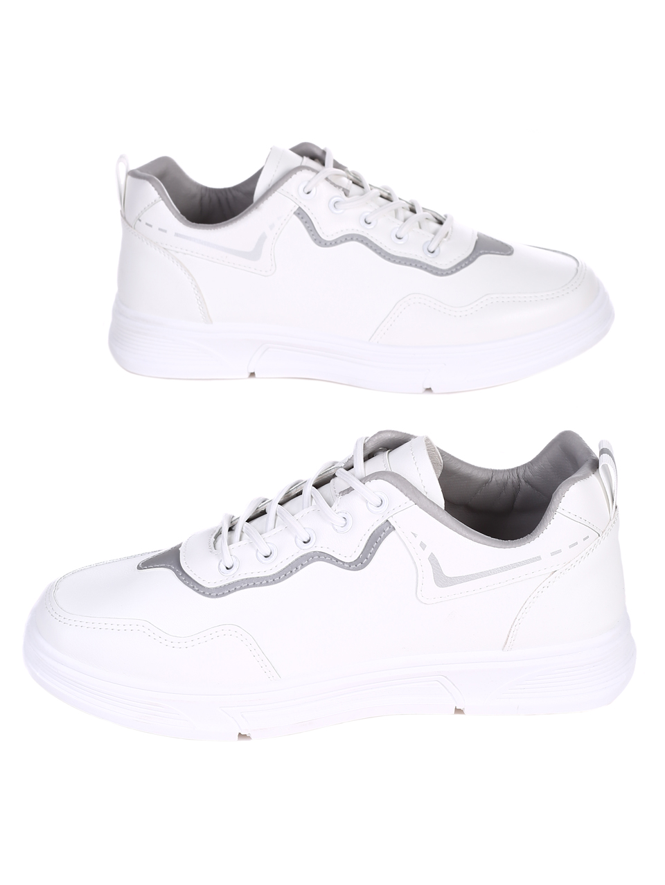 Ежедневни мъжки обувки в бяло 7U-22012 white