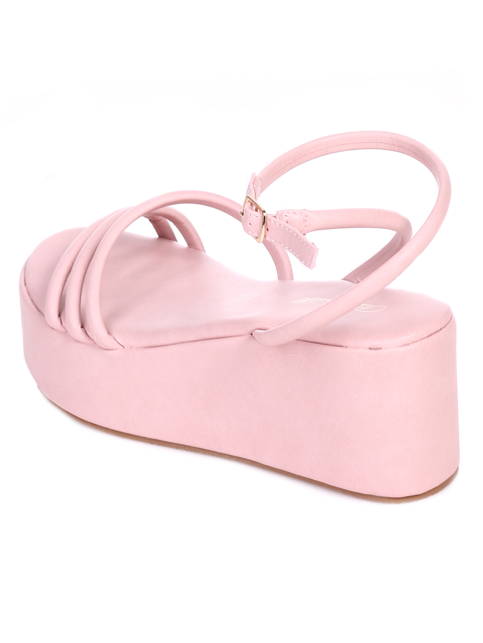 Ежедневни дамски сандали на платформа в розово 4M-22261 pink