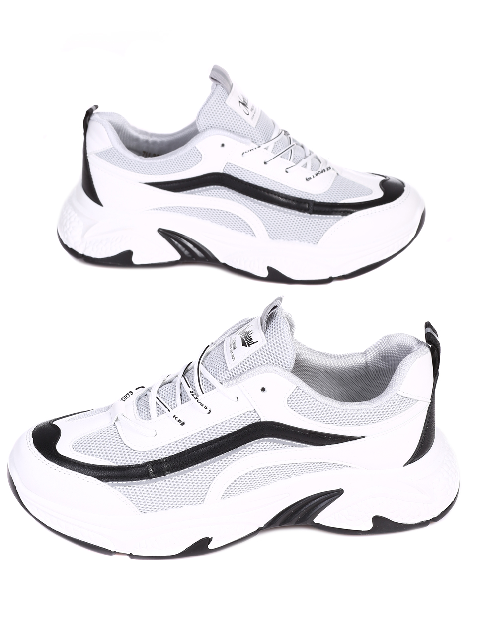 Ежедневни мъжки обувки в бяло 7U-22011 white