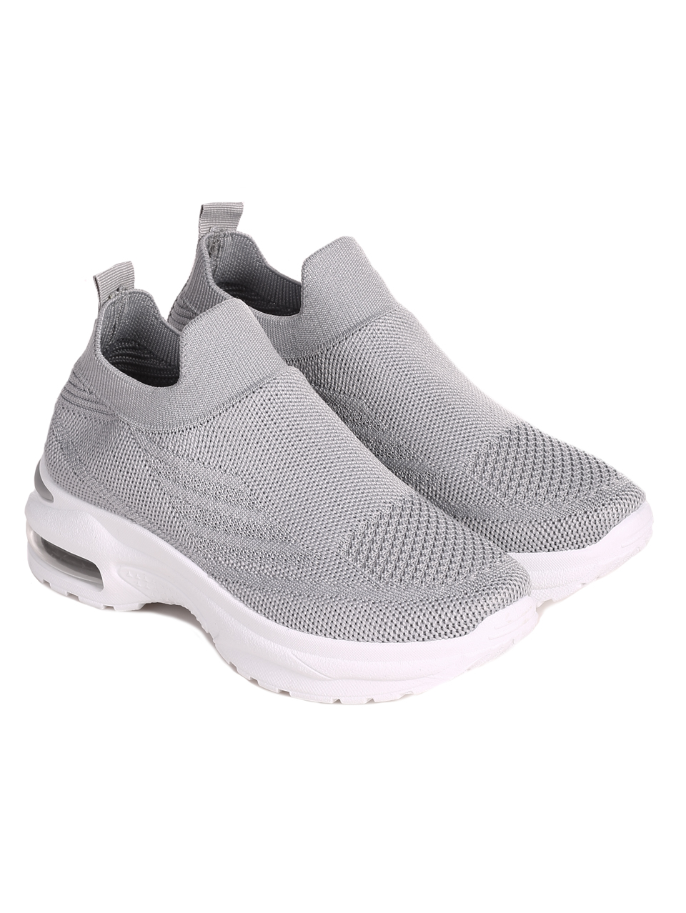 Ежедневни дамски обувки в сиво 3U-22043 grey