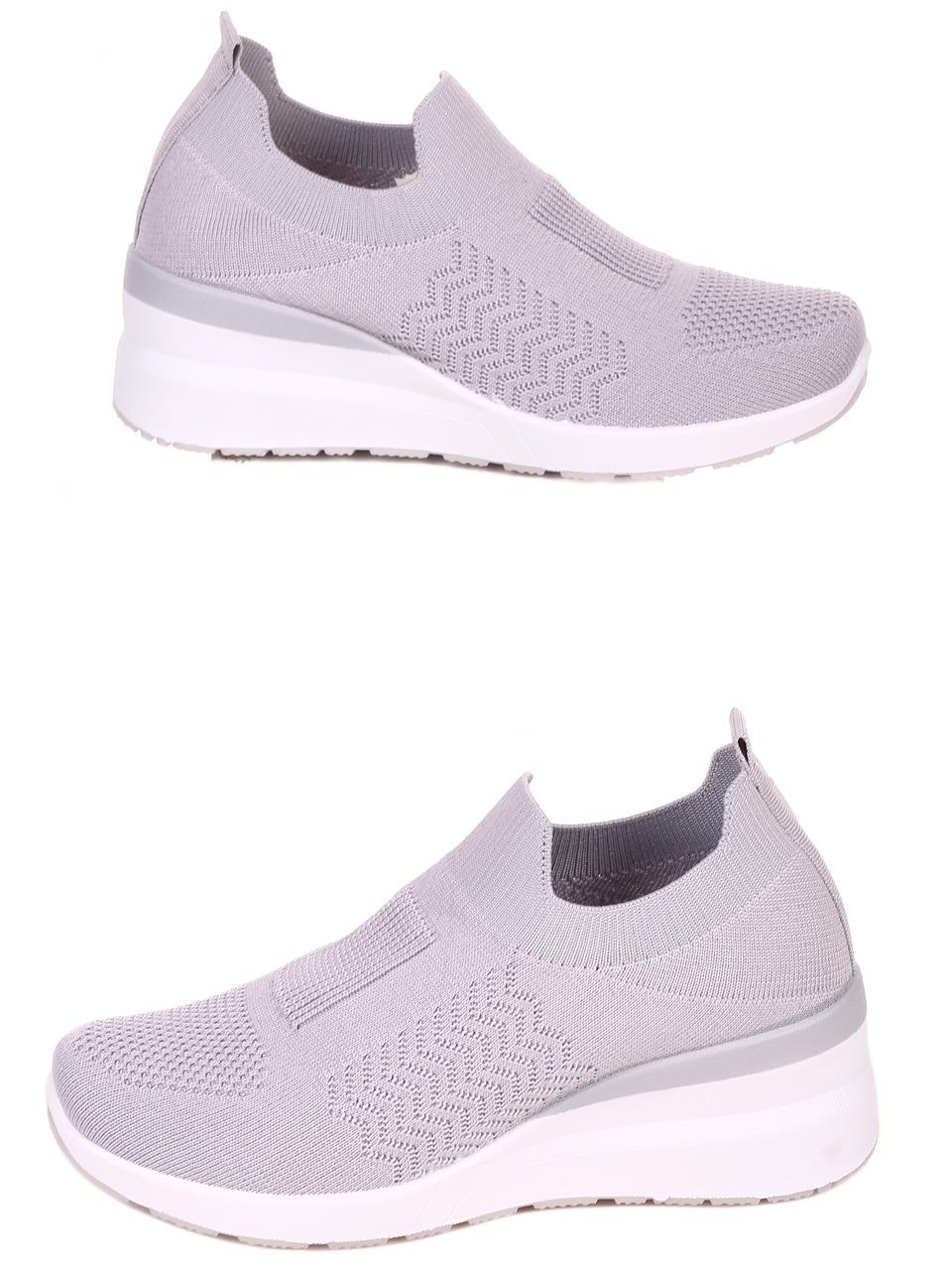 Ежедневни дамски обувки в сиво 3U-22044 grey