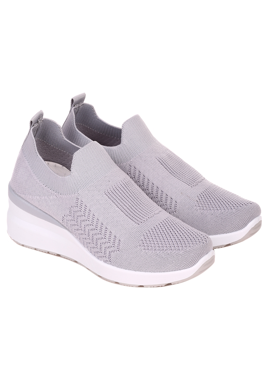 Ежедневни дамски обувки в сиво 3U-22044 grey