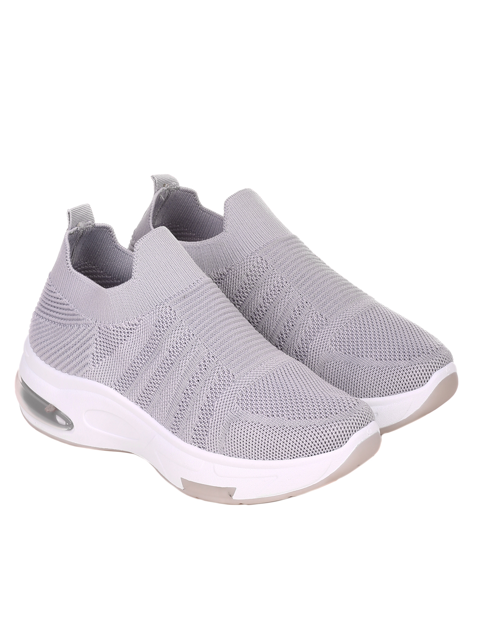 Ежедневни дамски обувки в сиво 3U-22048 grey