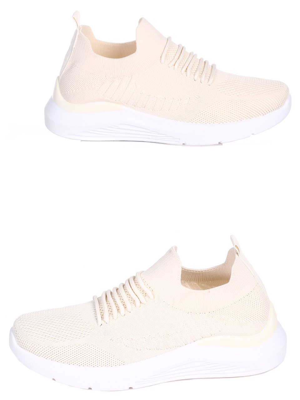 Ежедневни дамски обувки в бежово 3U-22049 beige