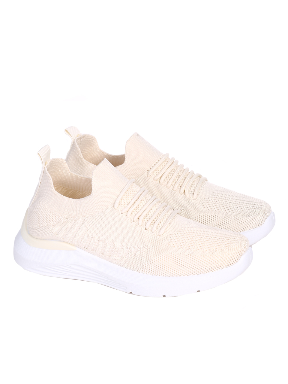 Ежедневни дамски обувки в бежово 3U-22049 beige