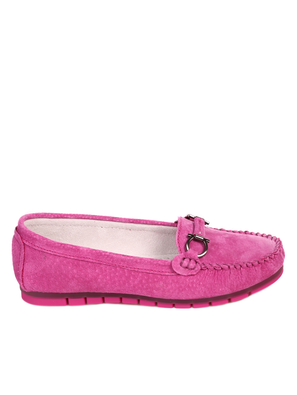 Ежедневни дамски обувки от велур в цвят фуксия 3AF-22105 fuchsia