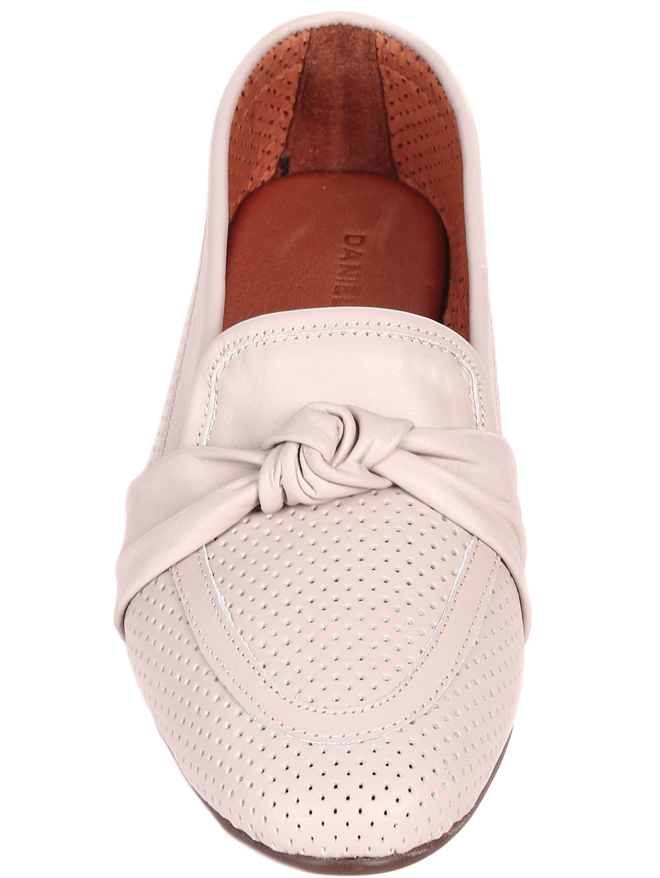 Ежедневни дамски обувки от естествена кожа в бежово 3AT-22298 beige