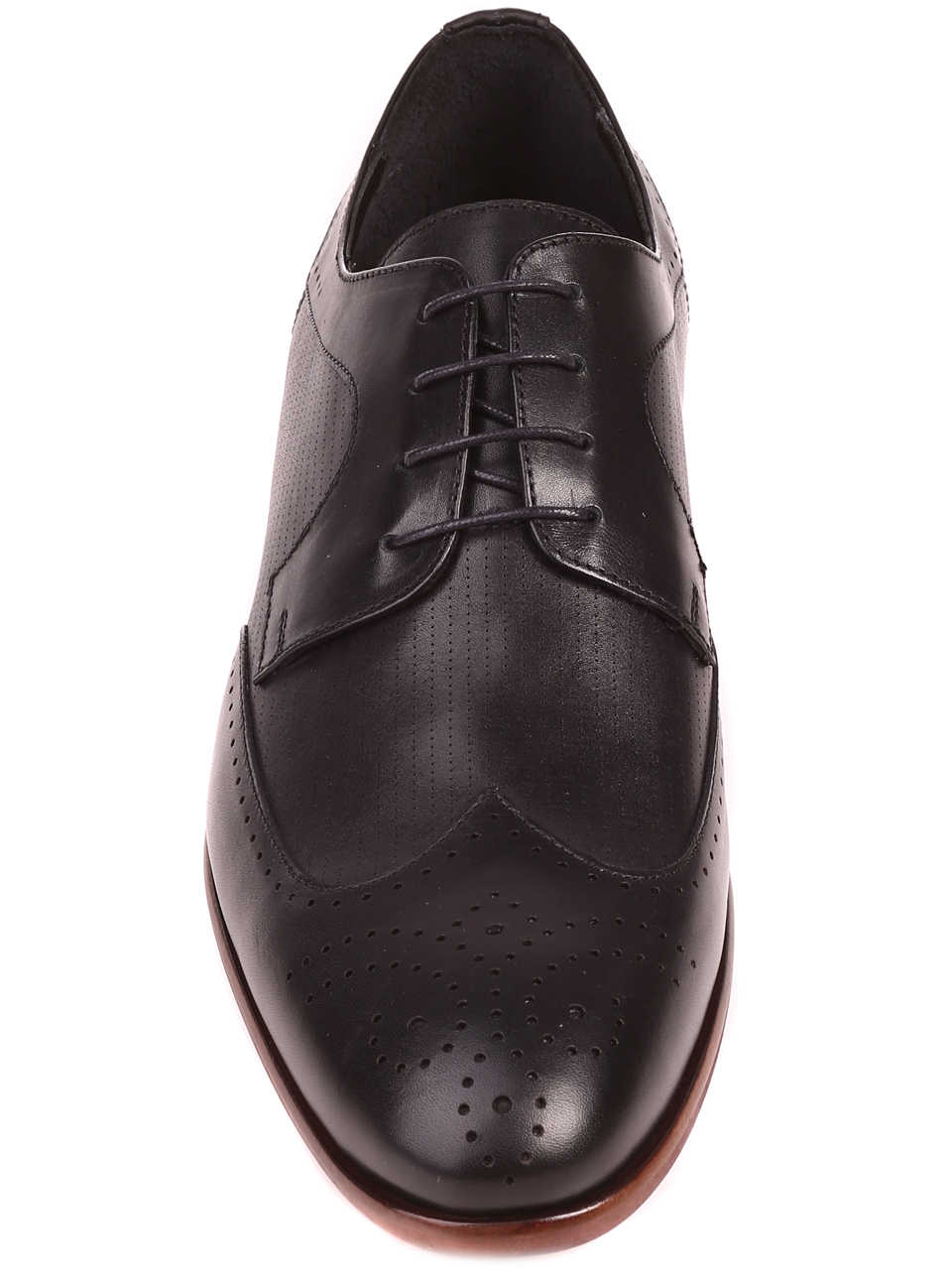 Елегантни мъжки обувки от естествена кожа 7AT-22284 black