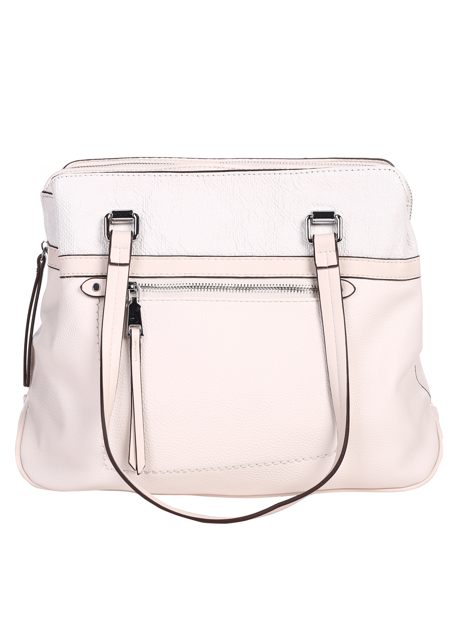 Eжедневна дамска чанта в бяло 9Q-22078 beige