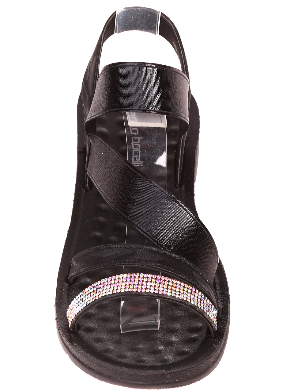 Ежедневни дамски равни сандали в черно 4D-22200 black
