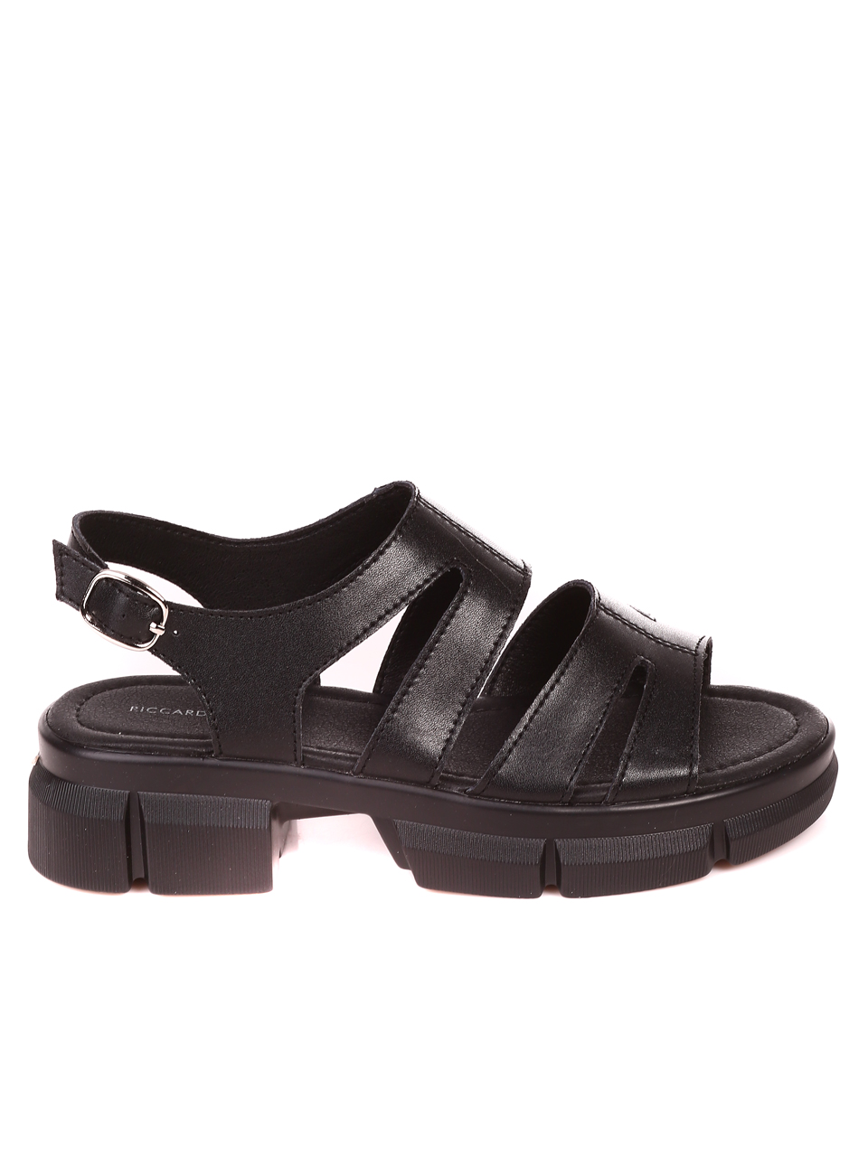 Ежедневни дамски сандали от естествена кожа 4AF-22150 black
