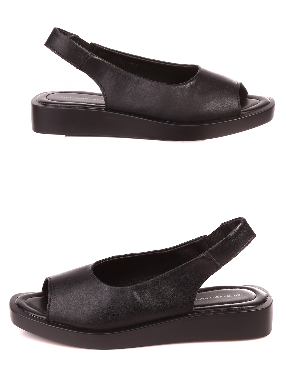 Ежедневни дамски сандали от естествена кожа 4AF-22152 black