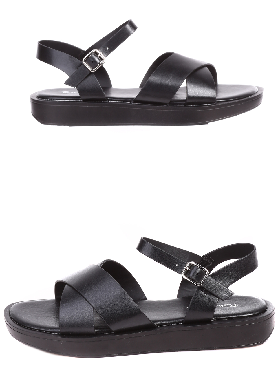 Ежедневни дамски сандали в черно 4C-22159 black