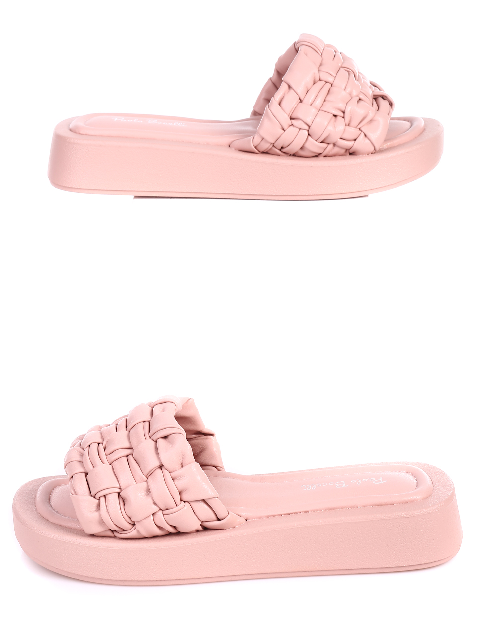 Ежедневни дамски комфортни чехли в розово 5C-22162 pink