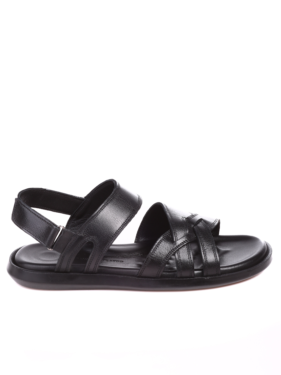 Ежедневни мъжки сандали от естествена кожа 8AT-22347 black