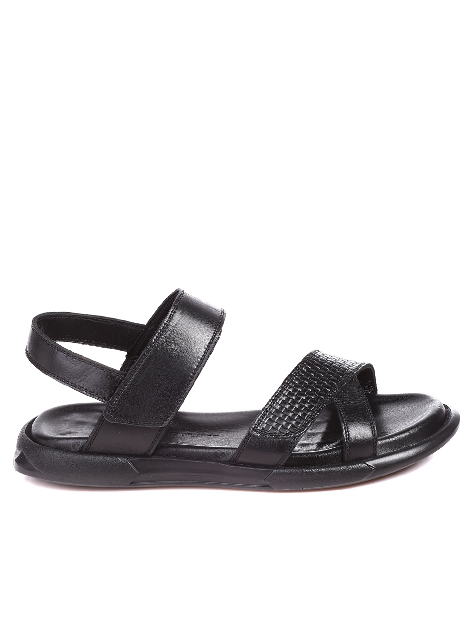 Ежедневни мъжки сандали от естествена кожа 8AT-22348 black