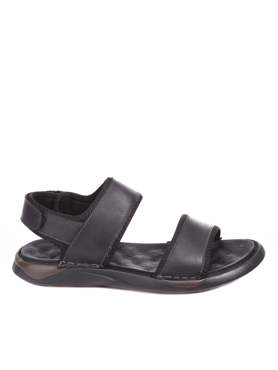Ежедневни мъжки сандали от естествена кожа 8N-22274 black