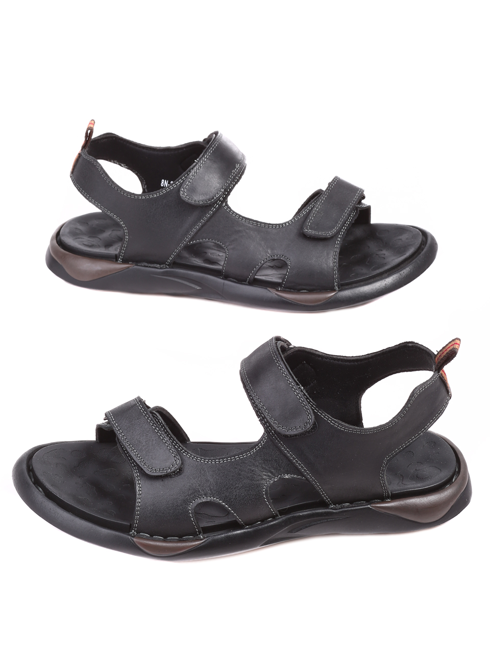 Ежедневни мъжки сандали от естествена кожа 8N-22276 black