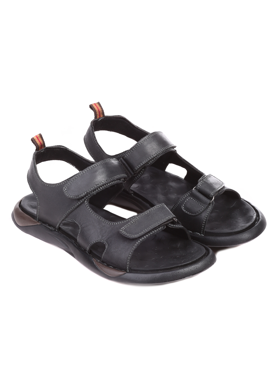 Ежедневни мъжки сандали от естествена кожа 8N-22276 black