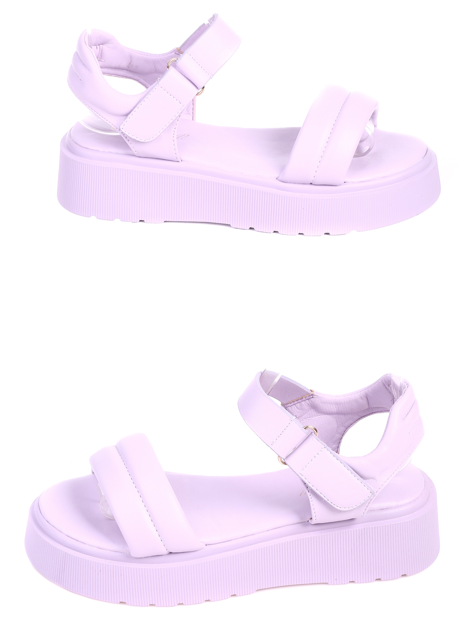 Ежедневни дамски сандали на платформа 4A-22264 purple