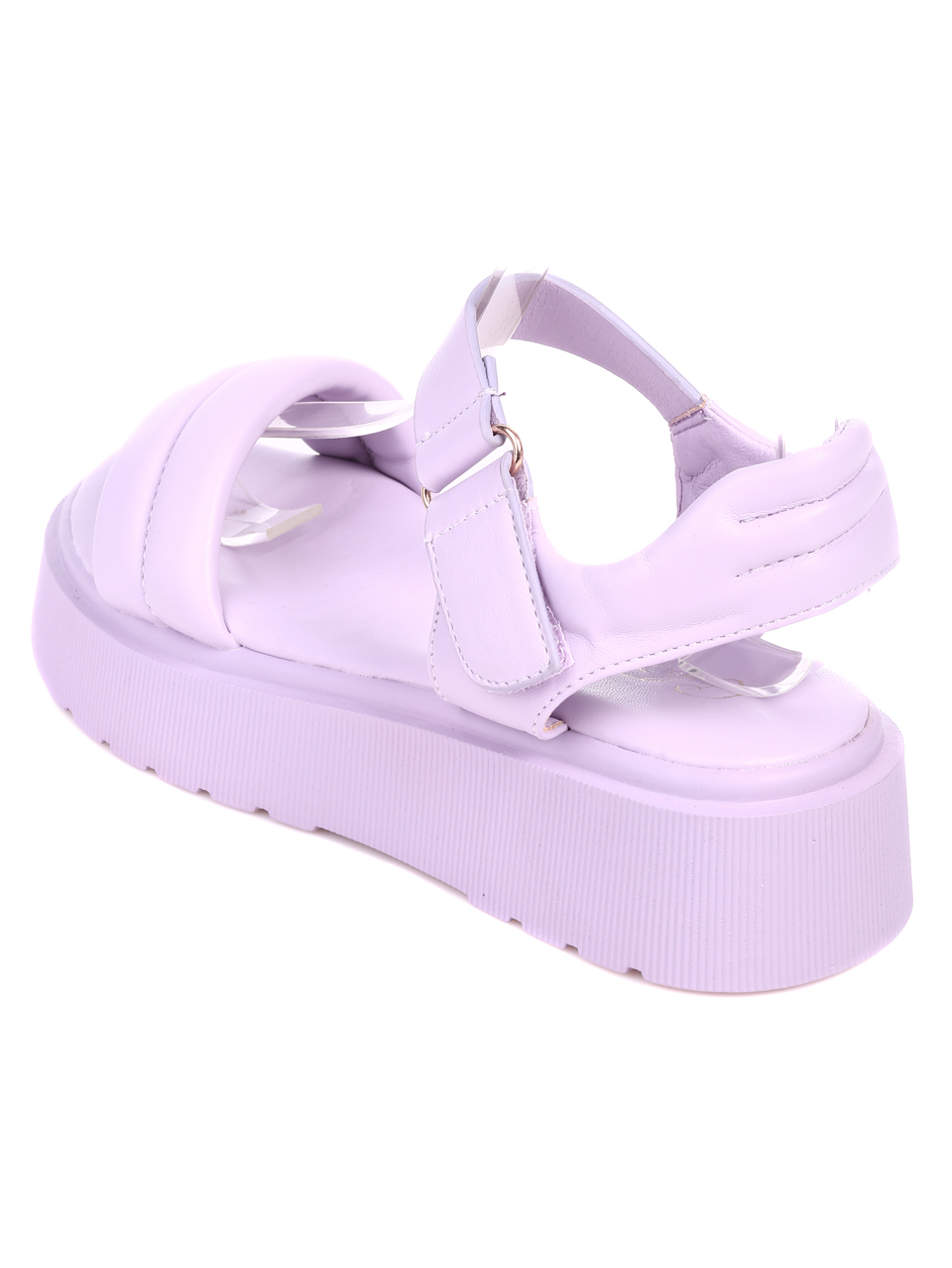 Ежедневни дамски сандали на платформа 4A-22264 purple