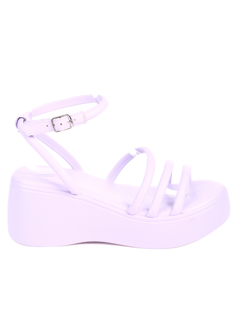 Ежедневни дамски сандали на платформа 4A-22266 purple