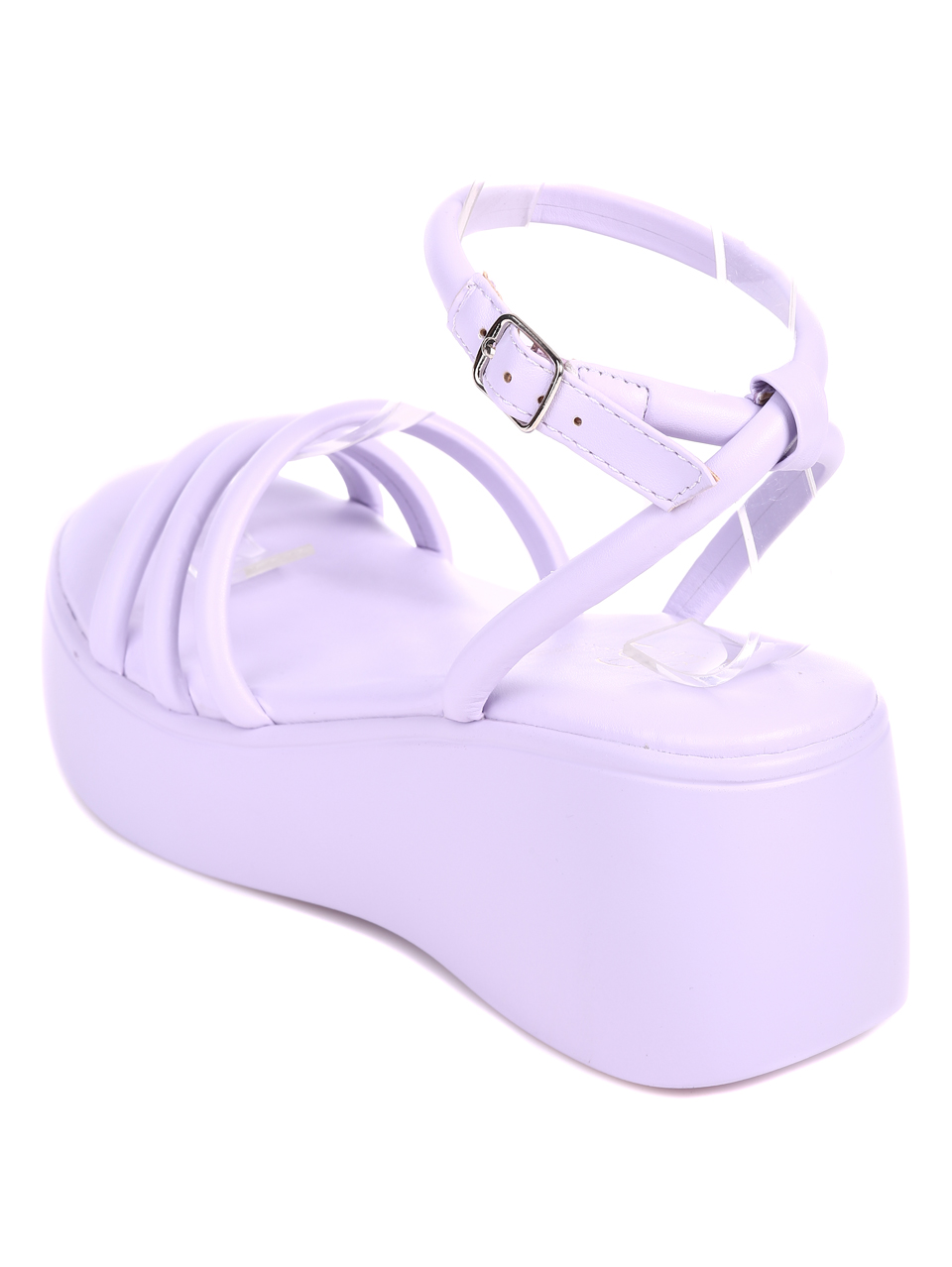 Ежедневни дамски сандали на платформа 4A-22266 purple
