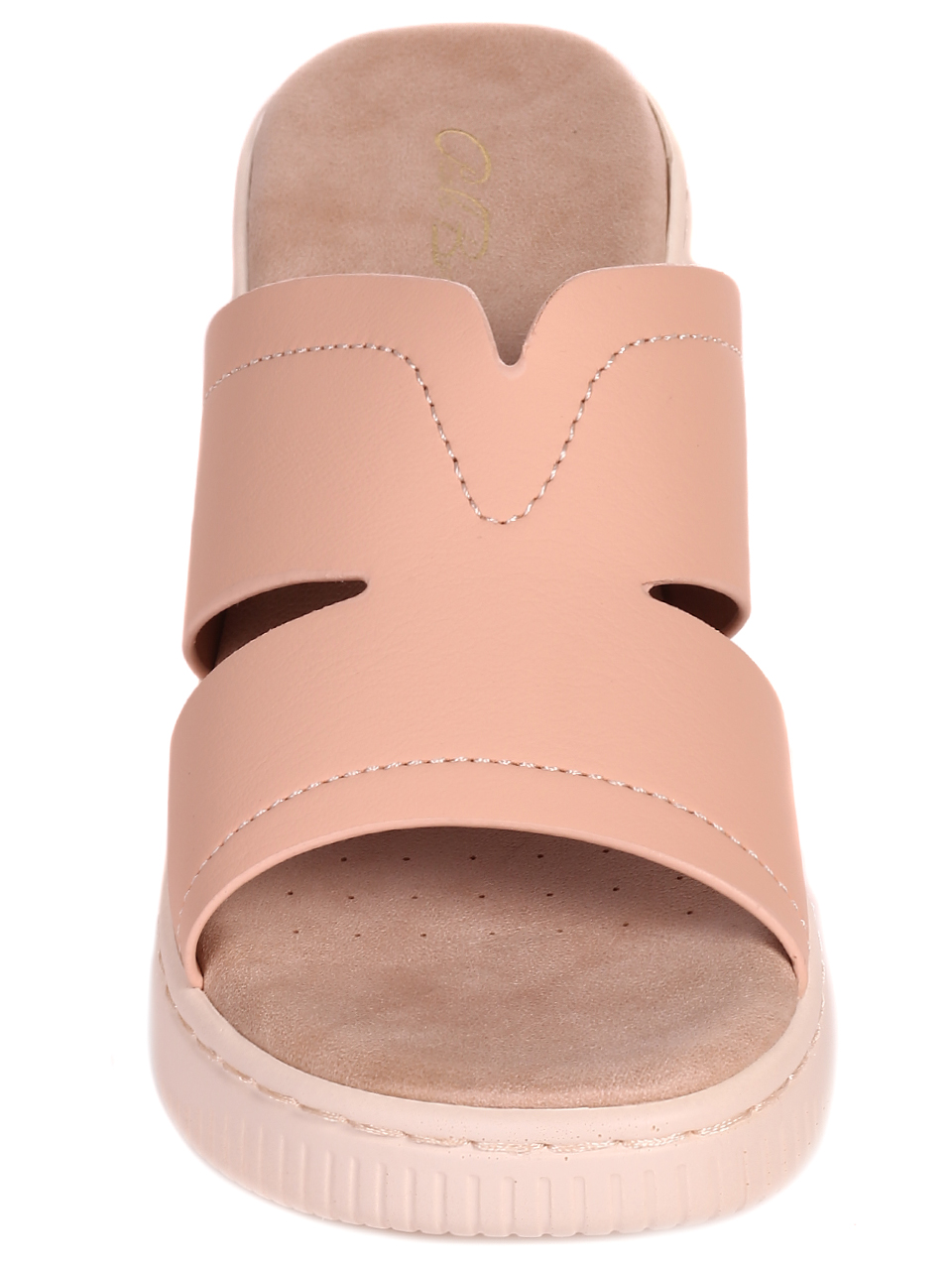 Ежедневни дамски комфортни чехли 5H-22245 beige