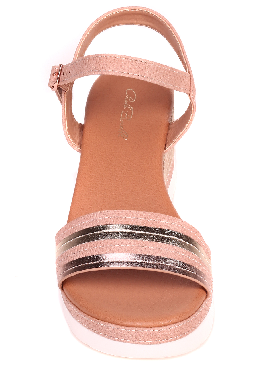 Ежедневни дамски сандали на платформа 4H-22250 beige-21226