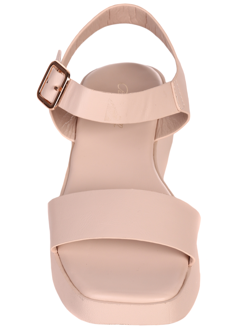 Ежедневни дамски сандали на платформа 4H-22258 beige