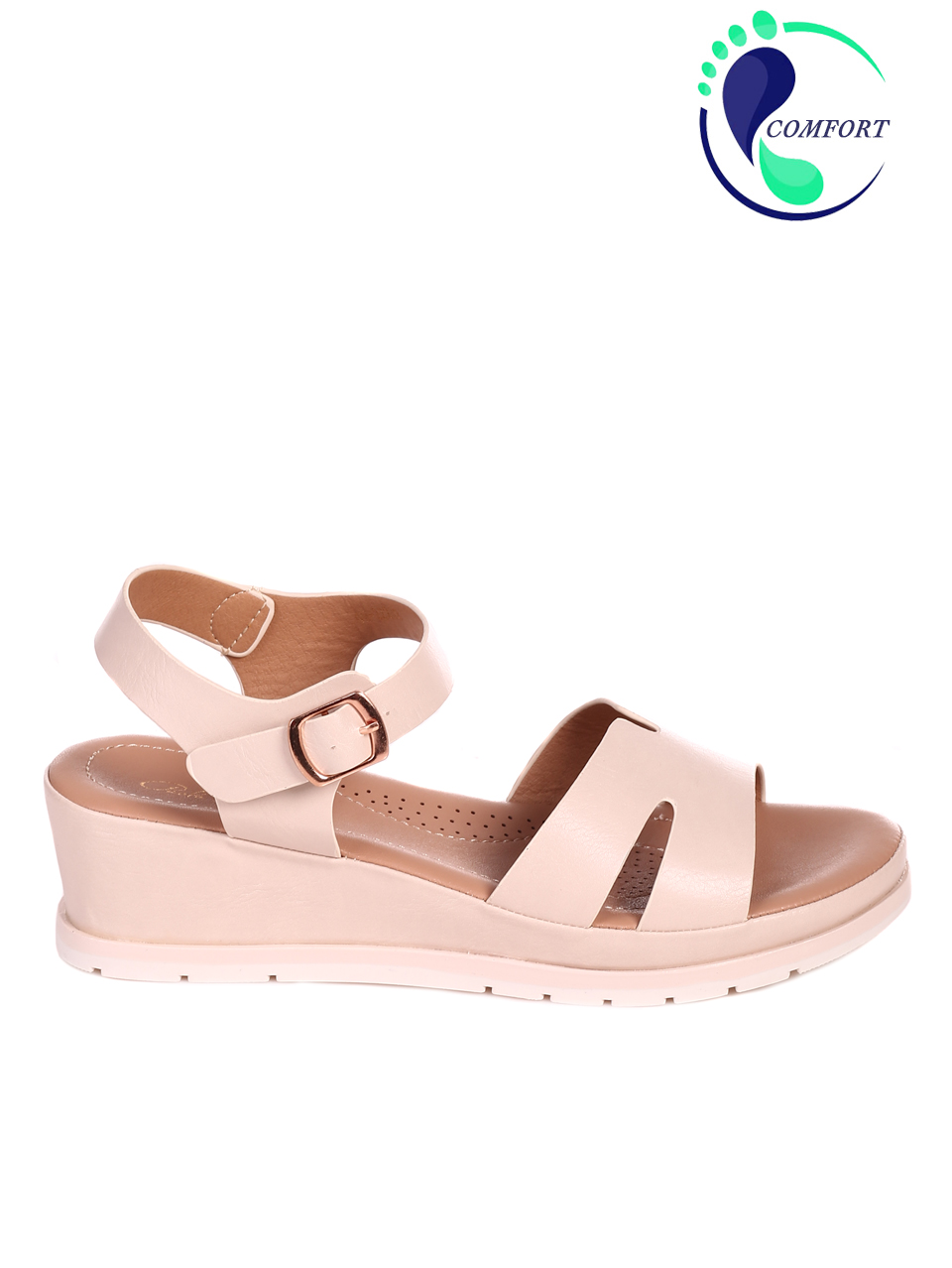 Ежедневни дамски сандали на платформа 4H-22232 white-21255
