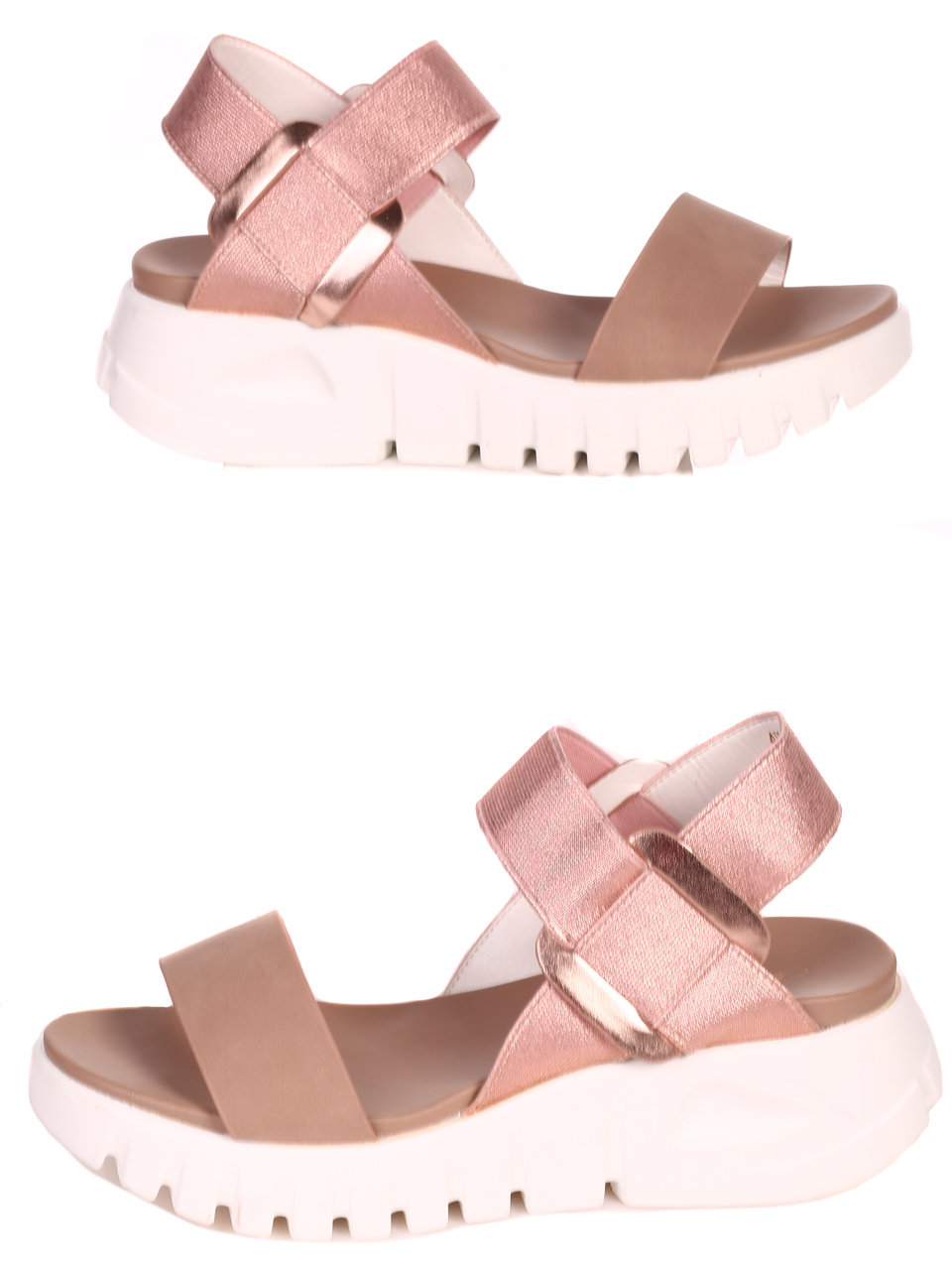 Ежедневни дамски комфортни сандали на платформа 4H-22241 pink