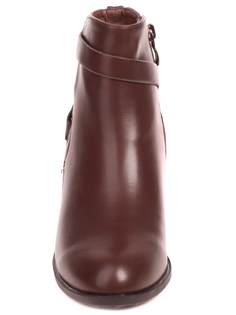 Елегантни дамски боти на ток в кафяво 2M-22502 brown