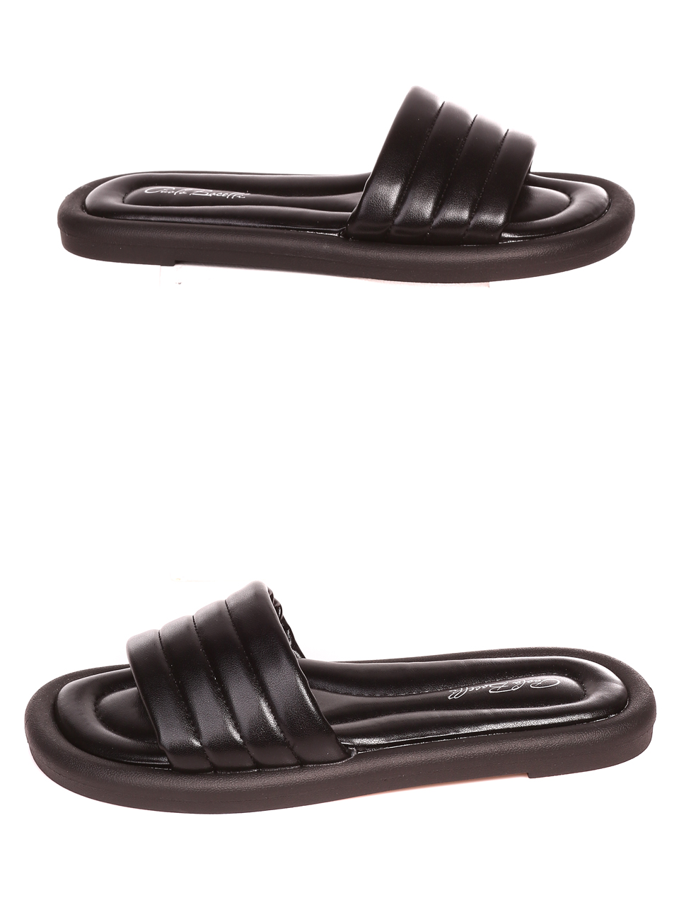 Ежедневни дамски комфортни чехли 5H-22253 black