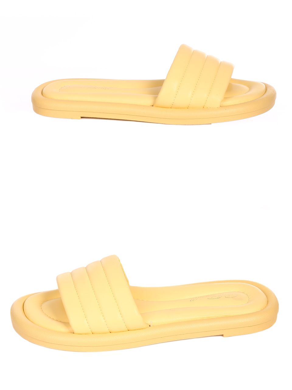Ежедневни дамски комфортни чехли 5H-22253 yellow