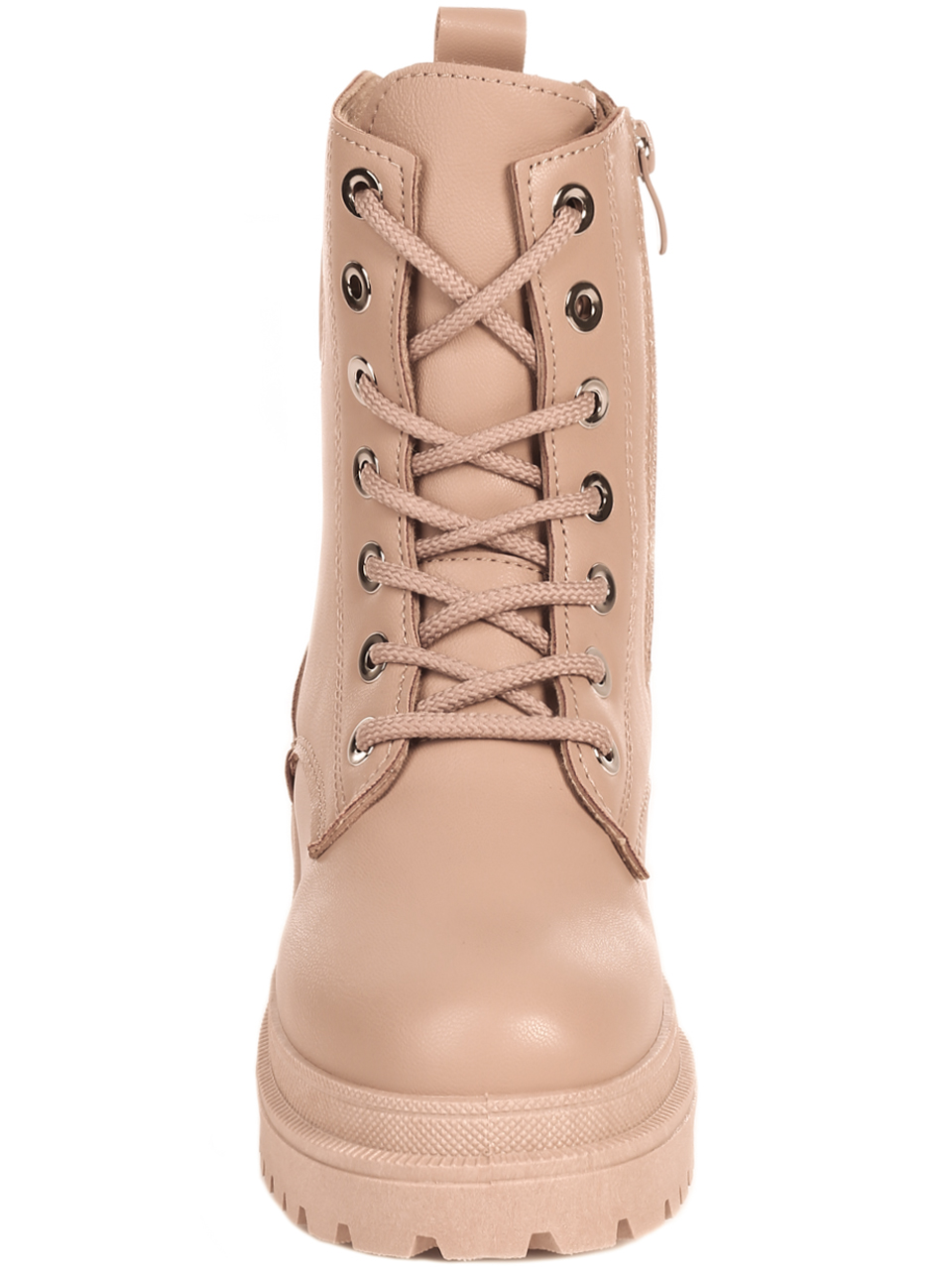 Ежедневни дамски боти в бежово 2U-22533 beige