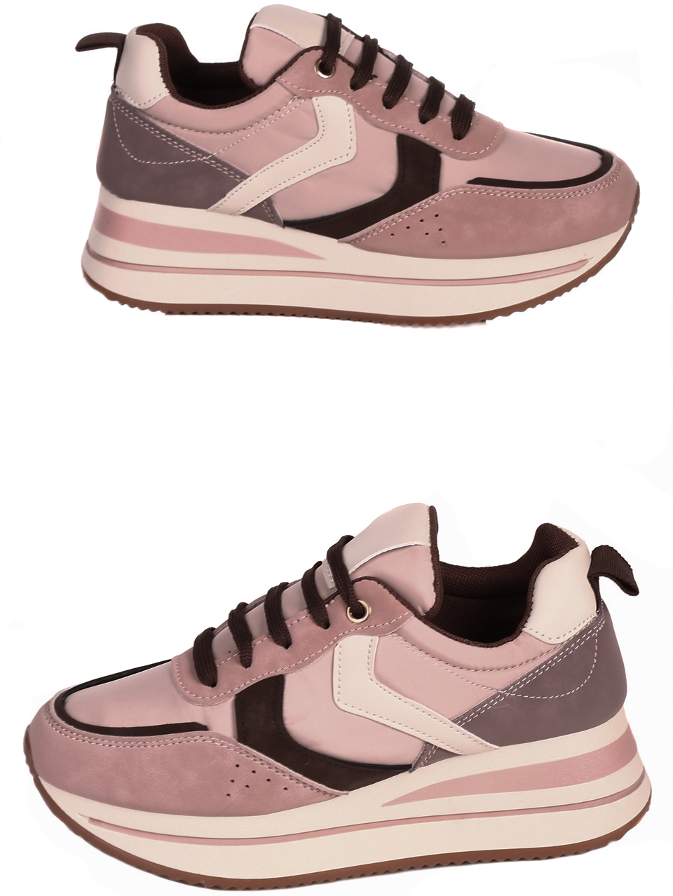 Ежедневни дамски обувки в розово 3U-22548 pink