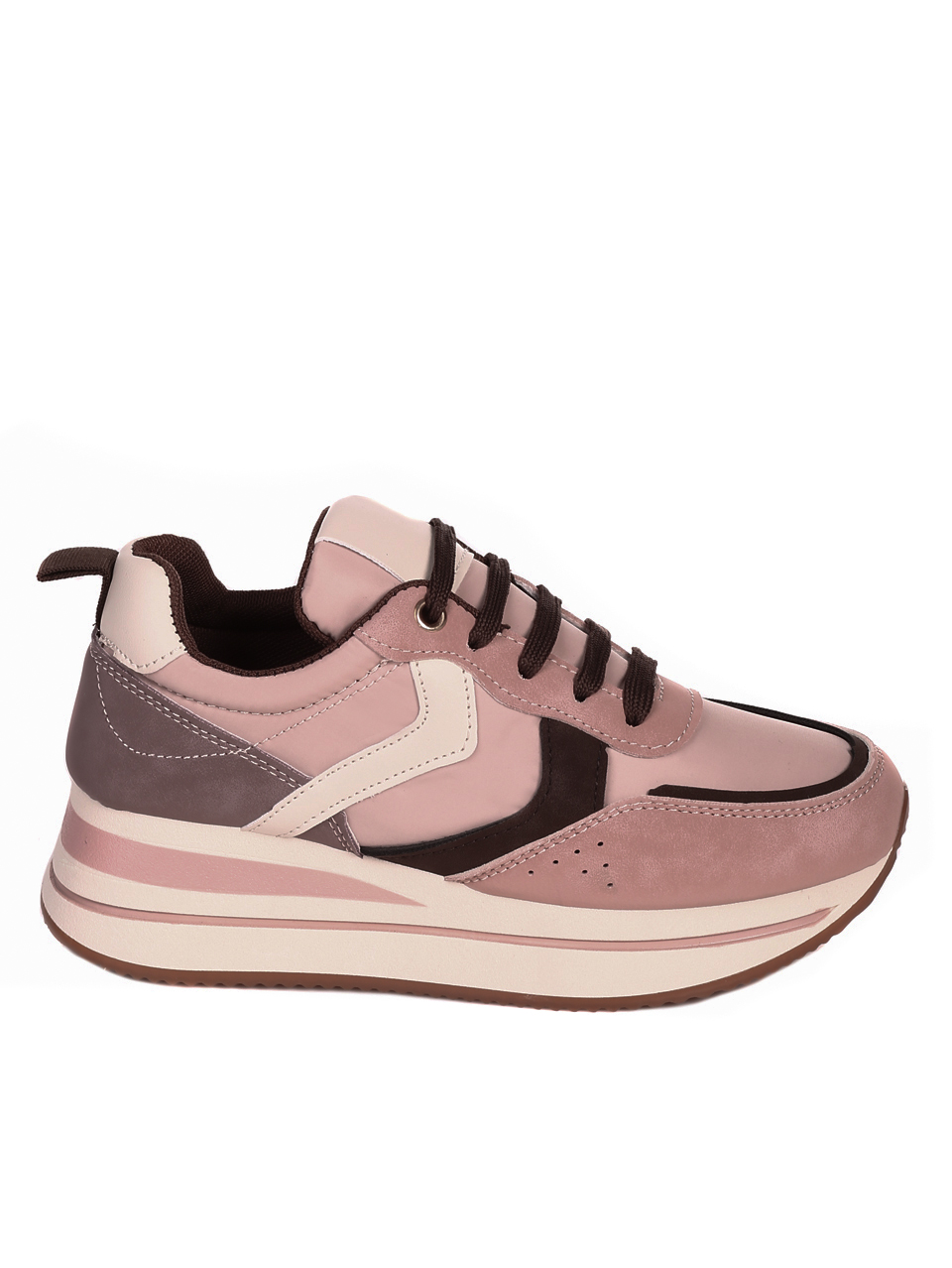 Ежедневни дамски обувки в розово 3U-22548 pink