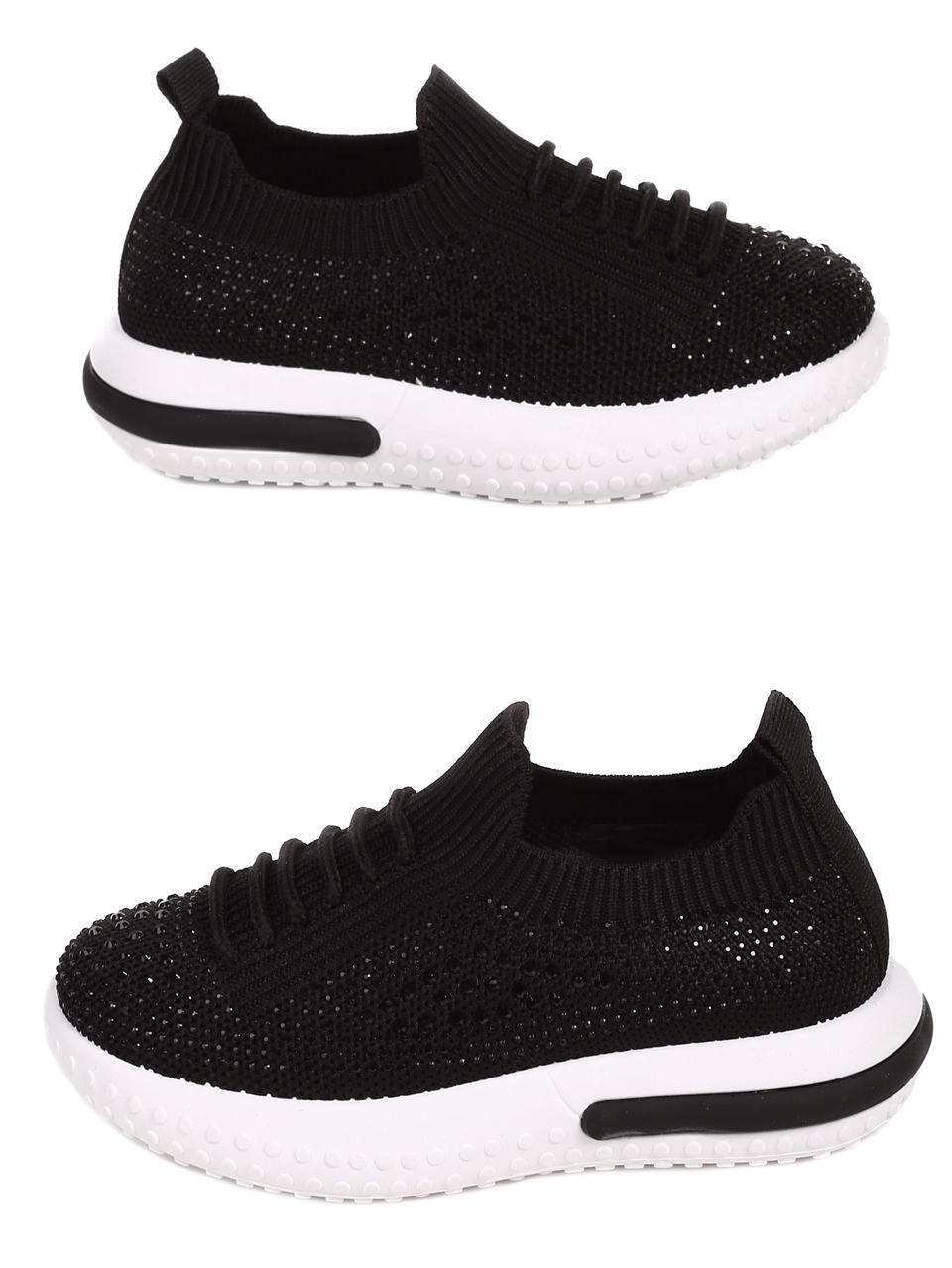 Ежедневни детски обувки в черно 18U-22055 black