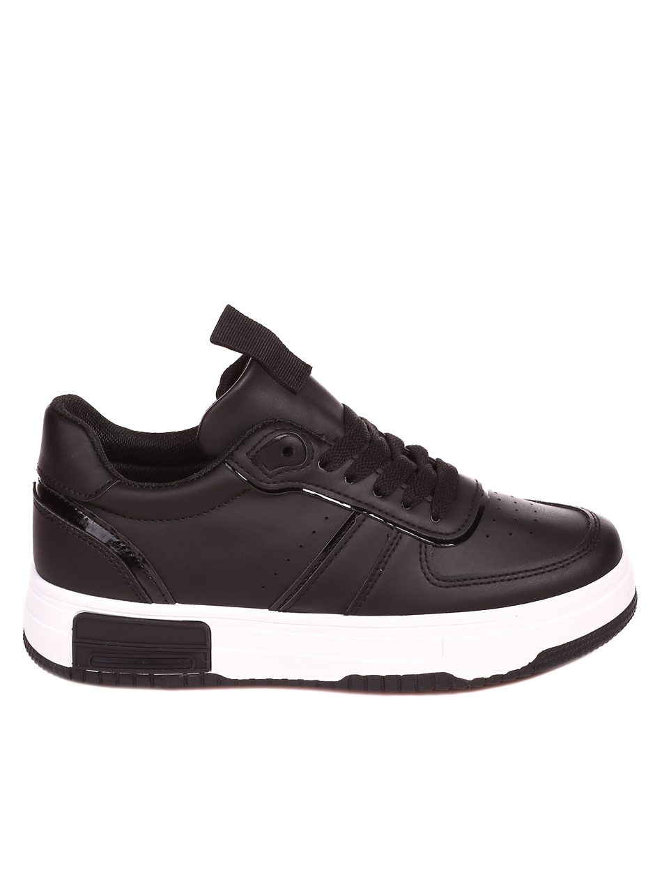 Ежедневни дамски кецове на платформа 3U-22537 all black