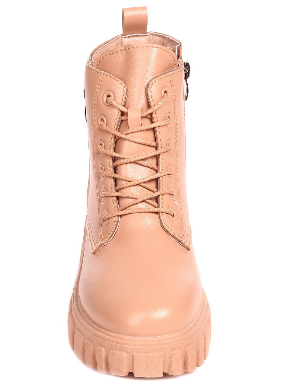 Ежедневни дамски боти в бежово 2U-22549 beige