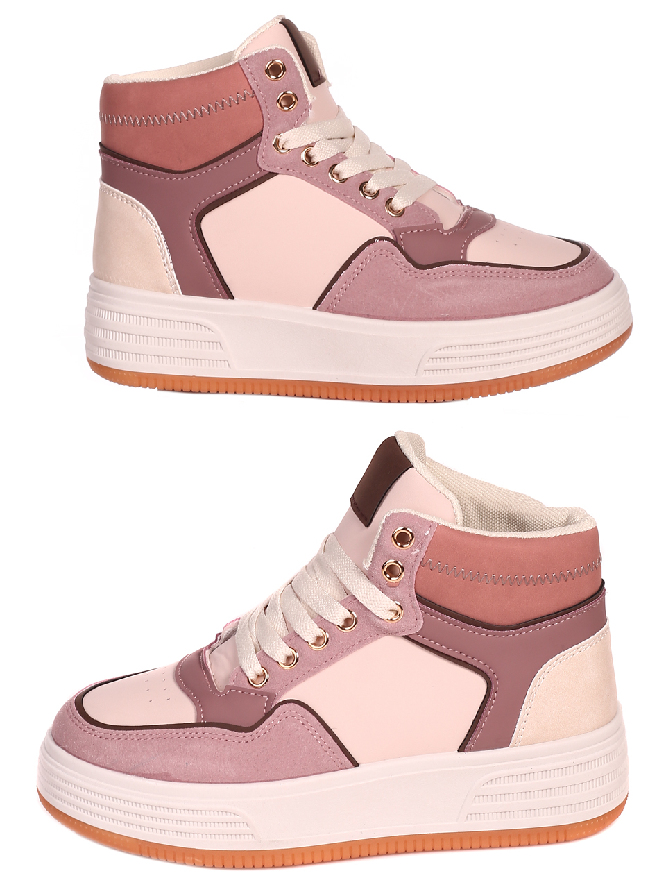 Ежедневни дамски боти в розово 2U-22552 pink