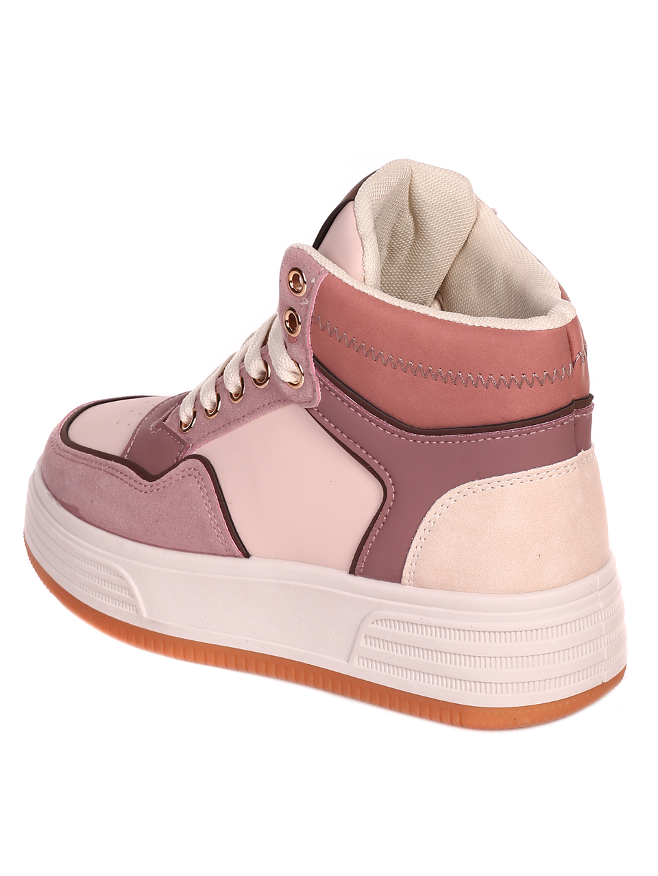 Ежедневни дамски боти в розово 2U-22552 pink