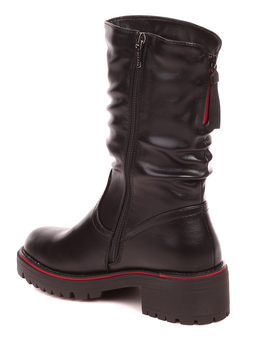 Ежедневни дамски боти в черно YYQ21AW-216 black